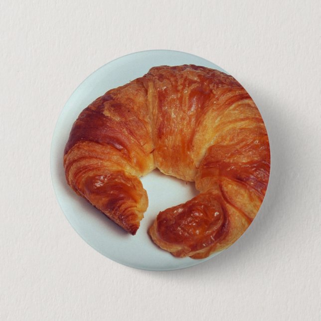 Delicious Croissant 6 Cm Round Badge (Front)