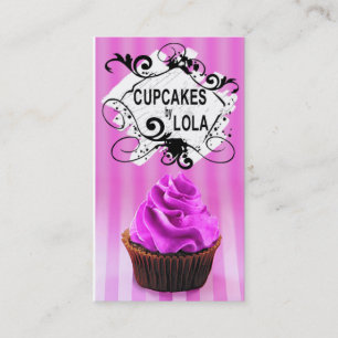 Delicious Cupcakes - Confections Desserts Pastries Business Card