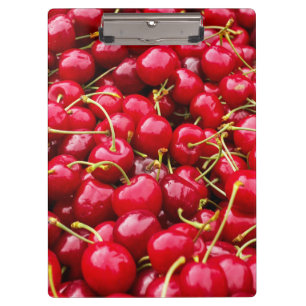 delicious cute red cherry fruits photograph clipboard