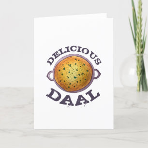 Delicious Daal Vegetarian Indian Red Lentil Dal Card