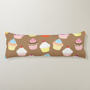 Delicious Decorated Birthday Cupcakes Body Pillow