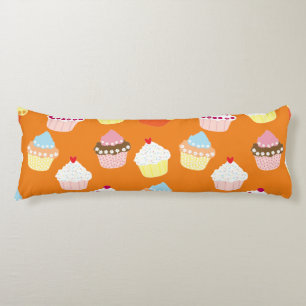 Delicious Decorated Birthday Cupcakes Body Pillow