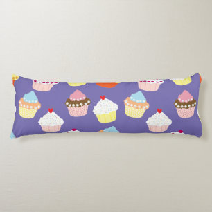 Delicious Decorated Birthday Cupcakes Body Pillow