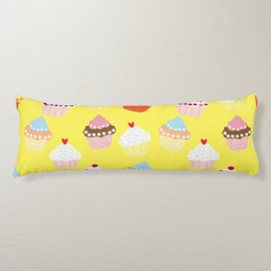 Delicious Decorated Birthday Cupcakes Body Pillow