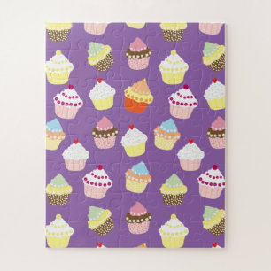 Delicious Decorated Birthday Cupcakes Jigsaw Puzzle