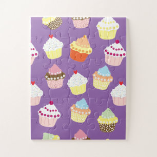 Delicious Decorated Birthday Cupcakes Jigsaw Puzzle