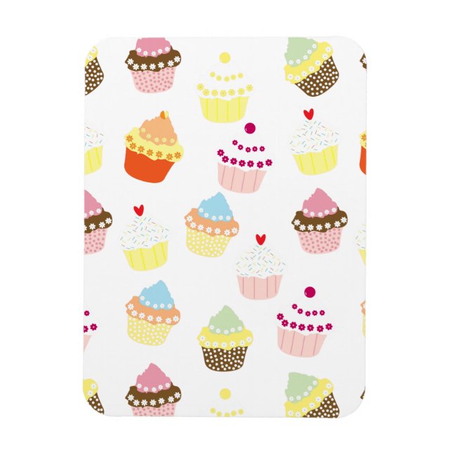 Delicious Decorated Birthday Cupcakes Magnet (Vertical)