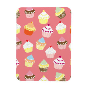 Delicious Decorated Birthday Cupcakes Magnet