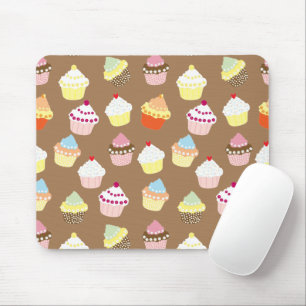 Delicious Decorated Birthday Cupcakes Mouse Mat
