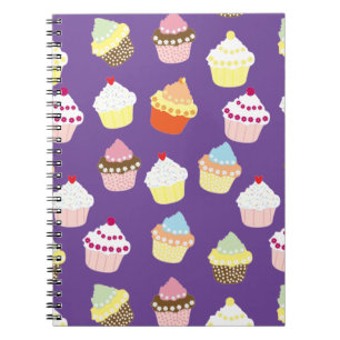 Delicious Decorated Birthday Cupcakes Notebook