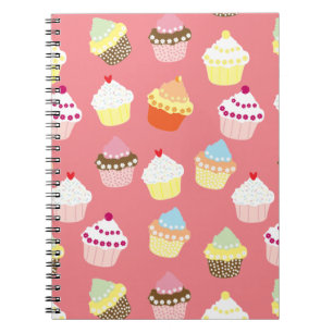 Delicious Decorated Birthday Cupcakes Notebook