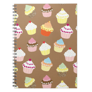 Delicious Decorated Birthday Cupcakes Notebook