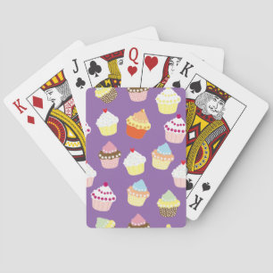 Delicious Decorated Birthday Cupcakes Playing Cards