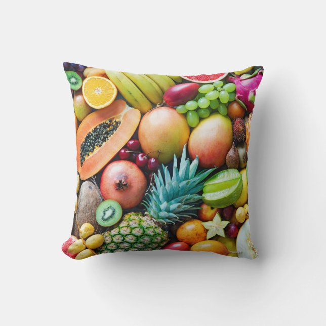 Delicious Display of Fruits Cushion (Front)