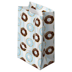 Delicious Doughnuts Blue Stripes Pattern Gift Bag