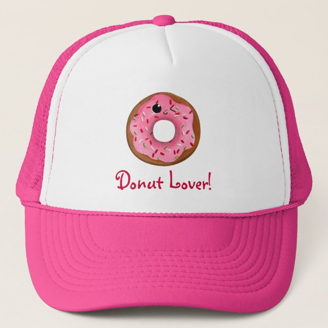 Delicious Doughnuts Trucker Hat (Front)