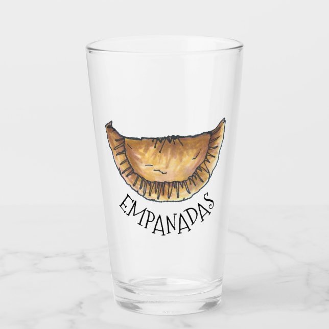 Delicious Empanadas Spanish Latin American Pastry Glass (Front)