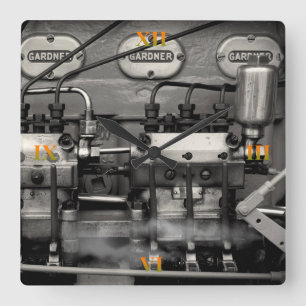 Delicious Engineering Square Wall Clock