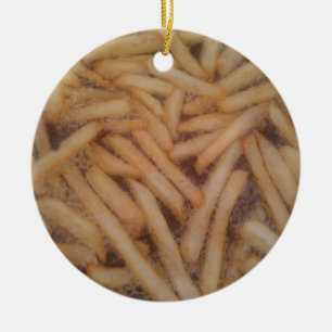 Delicious French Fries Ceramic Tree Decoration