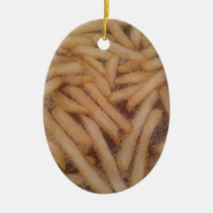 Delicious French Fries Ceramic Tree Decoration