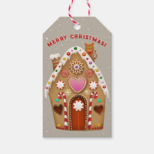 Delicious Gingerbread House Gift Tags
