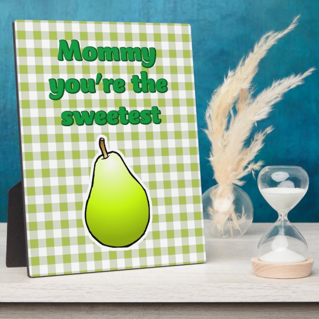 Delicious Green Pear Plaque (Side)