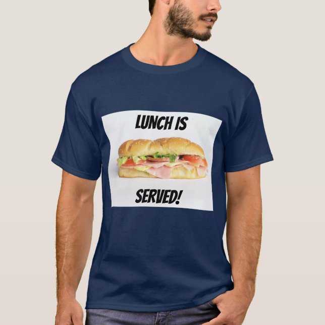 Delicious Ham & Cheese Sub Sandwich T-Shirt (Front)