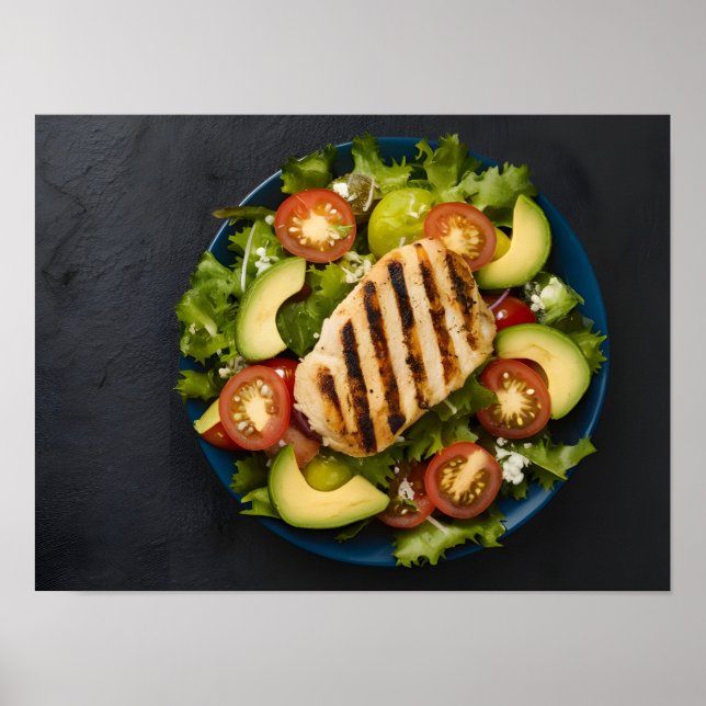 Delicious Healthy Diet Meal Poster (Front)