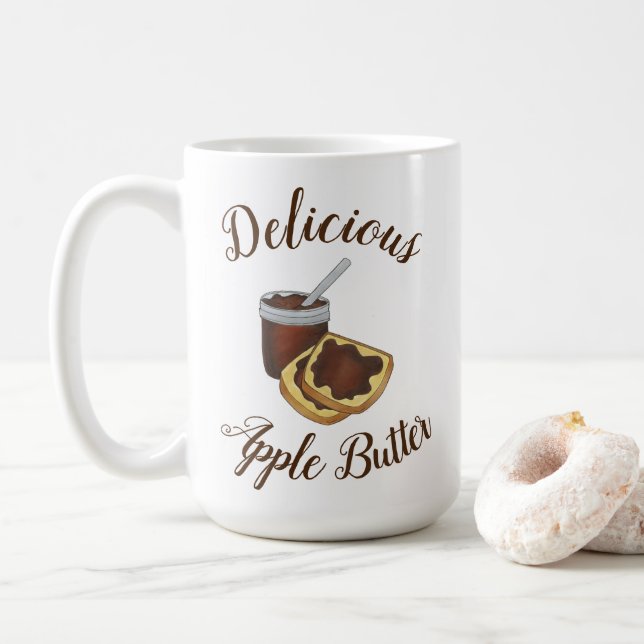 Delicious Homemade Apple Butter Pennsylvania Dutch Coffee Mug (With Donut)