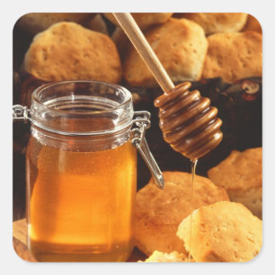 Delicious Honey Jar Square Sticker