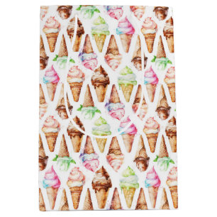 Delicious Ice Cream Cones Medium Gift Bag
