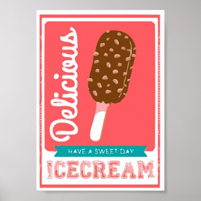Delicious Ice-Cream Poster (Front)