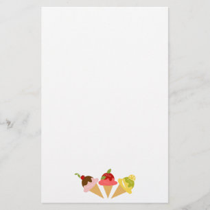 Delicious Ice Cream Stationery