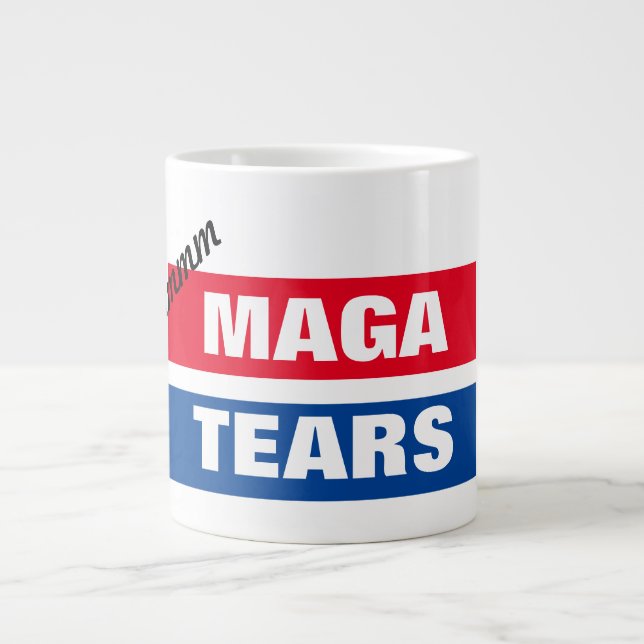 Delicious MAGA Tears Large Coffee Mug (Front)