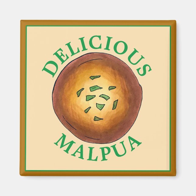 Delicious Malpua Indian Pancake Mithai Sweets Magnet (Front)