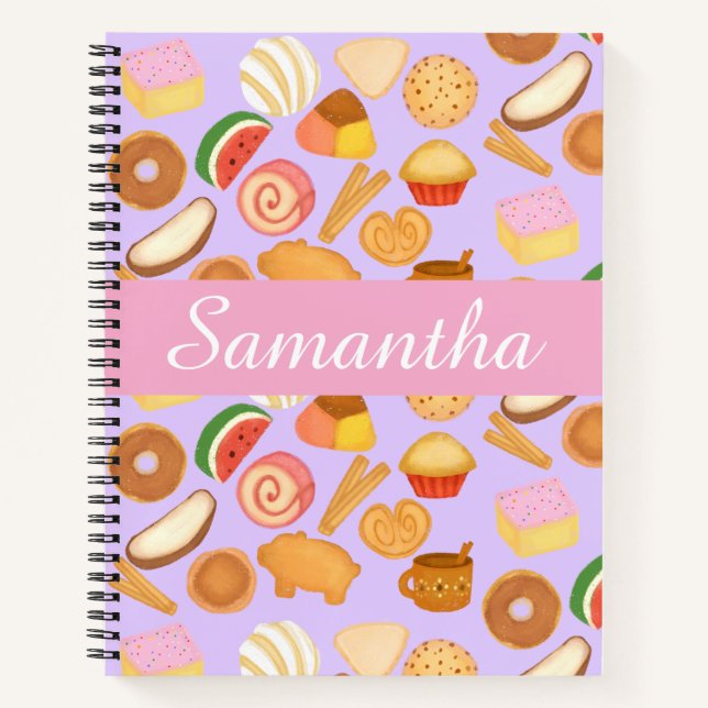 Delicious Mexican Pan Dulce Sweet Bread Notebook (Front)
