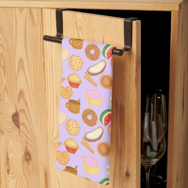 Delicious Mexican Pan Dulce Sweet Bread Tea Towel (Thirds Fold)