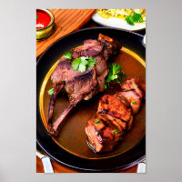 Delicious Middle-Eastern Grill Lamb Steak