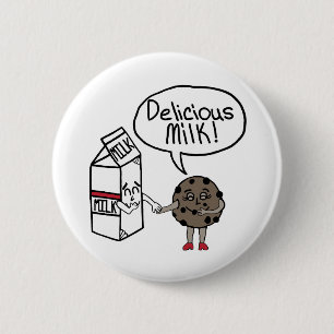 Delicious Milk 6 Cm Round Badge