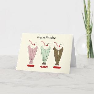 Delicious Milkshake Birthday Card