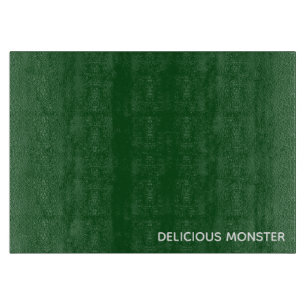 Delicious Monster green color name Cutting Board