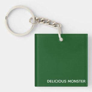 Delicious Monster green color name Key Ring