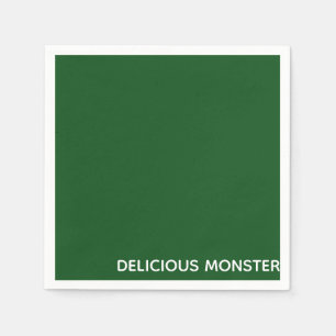 Delicious Monster green color name Napkin