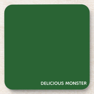 Delicious Monster green colour name Coaster