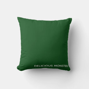 Delicious Monster green colour name Cushion