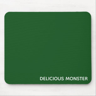 Delicious Monster green colour name Mouse Mat