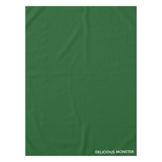 Delicious Monster green colour name Tablecloth (Front)