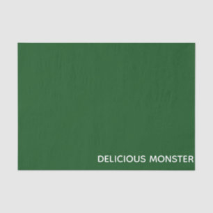 Delicious Monster green colour name Tissue Paper