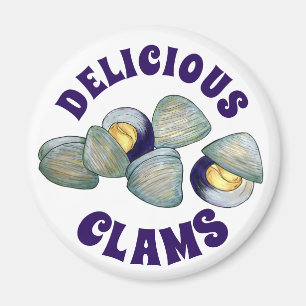 Delicious New England RI Steamed Clams Clambake Magnet