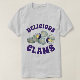 Delicious New England RI Steamed Clams Clambake T-Shirt